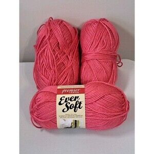 Premier Yarns Ever Soft Bubblegum Pink 3 Skeins